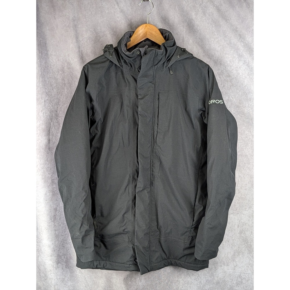 OROS Orion Parka Mens Small Black Solarcore Insulated Hooded Winter Jacket